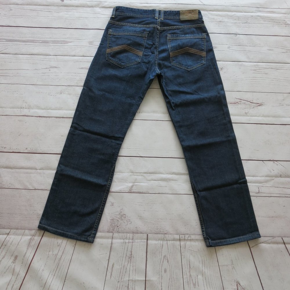Armani Exchange Cotton Dark Wash Straight Leg Denim Jeans - Size 31 Short